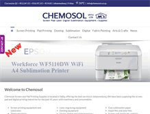 Tablet Screenshot of chemosol.co.za